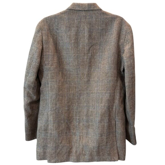Jos. A.‎ Bank 1905 Brown Plaid Blazer 42L Linen Wool Tailored Fit - Picture 2 of 8